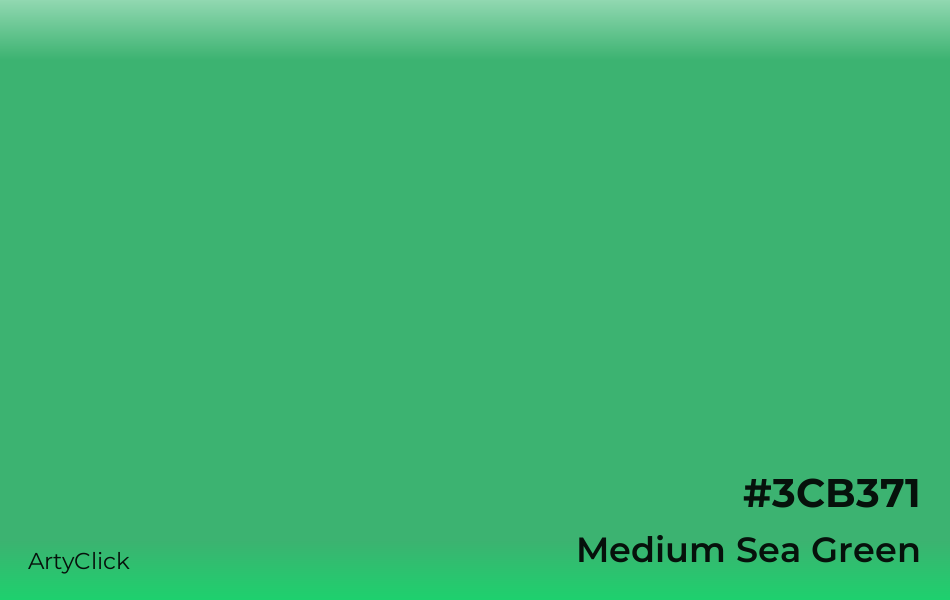 Medium Sea Green #3CB371